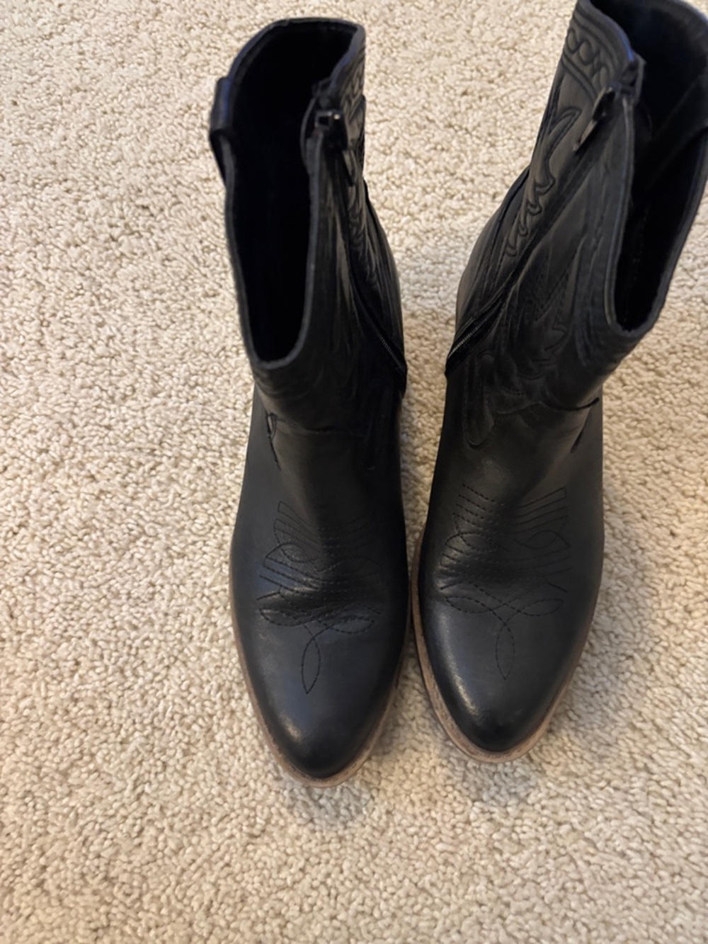 Coconuts by Matisse Black Western Ankle Boots